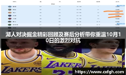 湖人对决掘金精彩回顾及赛后分析带你重温10月10日的激烈对抗