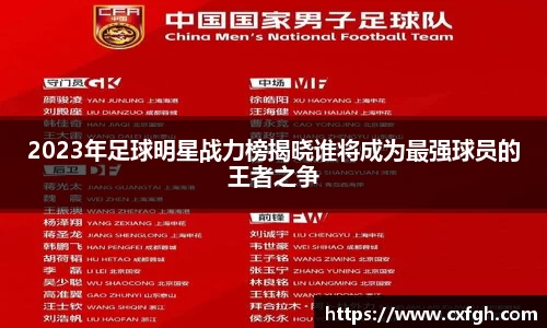 2023年足球明星战力榜揭晓谁将成为最强球员的王者之争