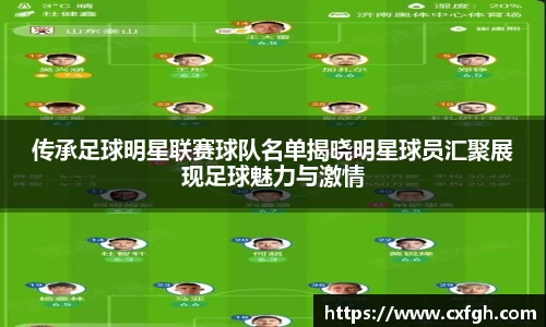 传承足球明星联赛球队名单揭晓明星球员汇聚展现足球魅力与激情